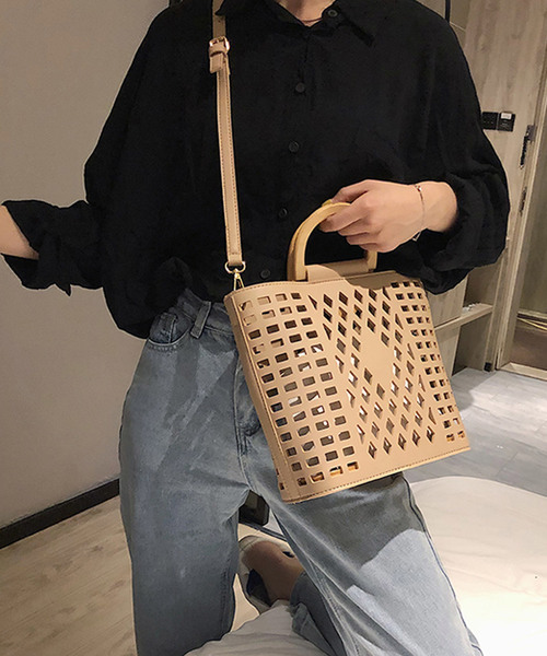 shopnikoniko（ショップニコニコ）の「メッシュバッグ（ショルダーバッグ・レディース・グリーン/ホワイト/ブラック/ベージュ・フリー）」の22枚目の写真