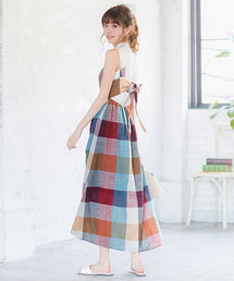 KOBE LETTUCE | バックオープンノースリーブマキシ丈ワンピース(ワンピース)