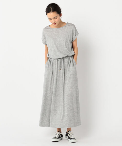 fredy repit（フレディレピ）の「カットソーマキシワンピース（ワンピース・レディース・ネイビー/グレー/レッド・38/36）」の11枚目の写真