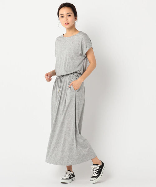 fredy repit（フレディレピ）の「カットソーマキシワンピース（ワンピース・レディース・ネイビー/グレー/レッド・38/36）」の10枚目の写真