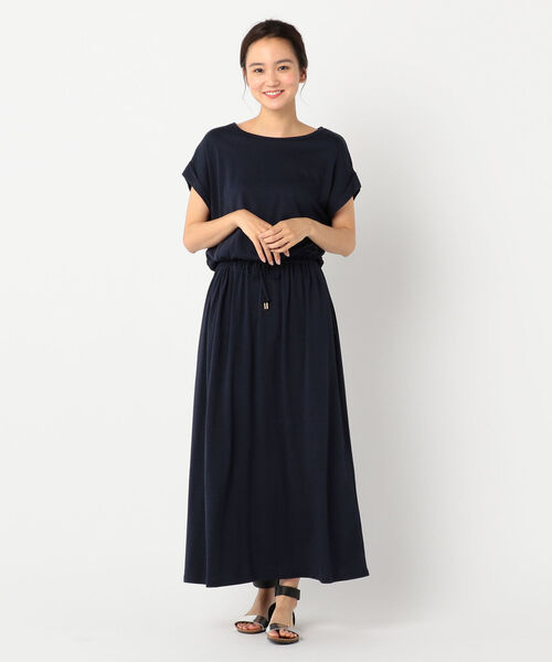 fredy repit（フレディレピ）の「カットソーマキシワンピース（ワンピース・レディース・ネイビー/グレー/レッド・38/36）」の9枚目の写真