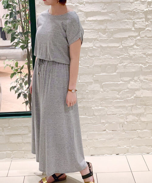 fredy repit（フレディレピ）の「カットソーマキシワンピース（ワンピース・レディース・ネイビー/グレー/レッド・38/36）」の8枚目の写真