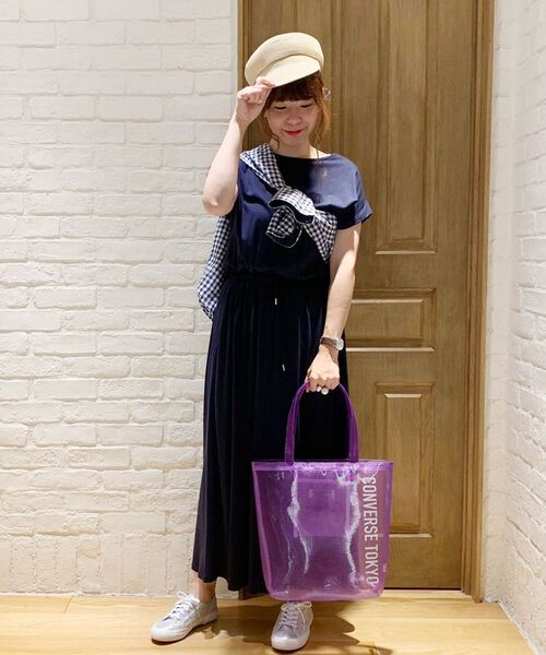 fredy repit（フレディレピ）の「カットソーマキシワンピース（ワンピース・レディース・ネイビー/グレー/レッド・38/36）」の6枚目の写真