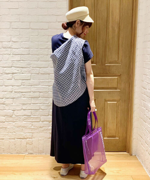 fredy repit（フレディレピ）の「カットソーマキシワンピース（ワンピース・レディース・ネイビー/グレー/レッド・38/36）」の5枚目の写真