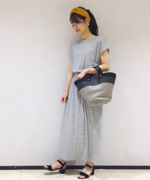 fredy repit（フレディレピ）の「カットソーマキシワンピース（ワンピース・レディース・ネイビー/グレー/レッド・38/36）」の4枚目の写真