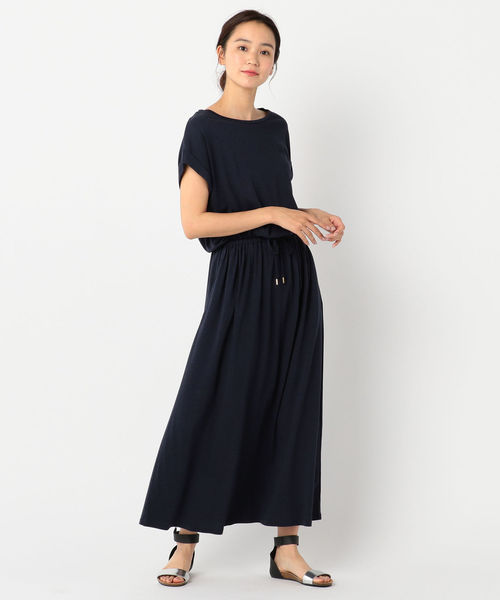 fredy repit（フレディレピ）の「カットソーマキシワンピース（ワンピース・レディース・ネイビー/グレー/レッド・38/36）」の2枚目の写真