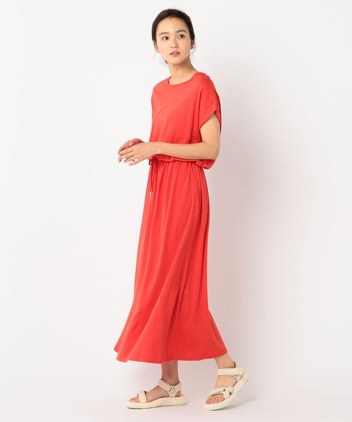 fredy repit（フレディレピ）の「カットソーマキシワンピース（ワンピース・レディース・ネイビー/グレー/レッド・38/36）」の3枚目の写真