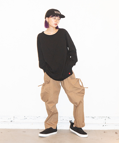 VIRGOwearworks（ヴァルゴウェアワークス）の「FAT PETAURISTA PANTS（カーゴパンツ・メンズ・ブラック/ベージュ/カーキ・3/4/2）」の4枚目の写真