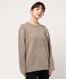 【Bl】モヘアタッチ クルーニット