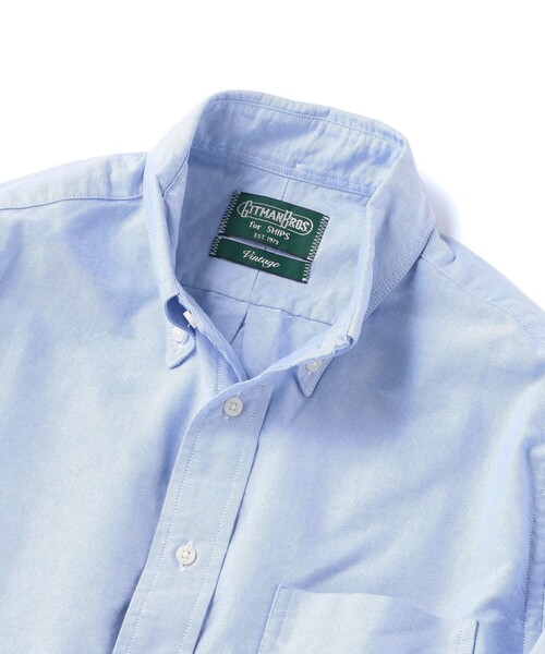 GITMAN VINTAGE（ギットマン ヴィンテージ）の「GITMAN VINTAGE: オックスフォード ボタンダウン シャツ（シャツ/ブラウス・メンズ・ホワイト/ライトブルー・SMALL/MEDIUM/LARGE/X-LARGE）」の4枚目の写真