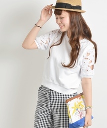 Khaju | Khaju:レースショートスリーブスウェット■(スウェット)