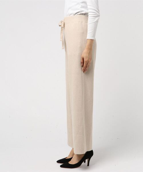rps（アールピーエス）の「リブニットワイドパンツ（その他パンツ・レディース・ブラック/ベージュ系その他/キャメル/ベージュ系その他3・M）」の9枚目の写真