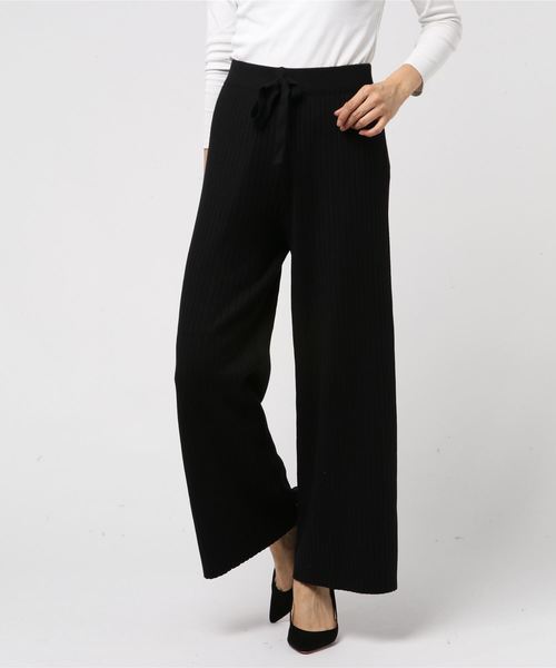 rps（アールピーエス）の「リブニットワイドパンツ（その他パンツ・レディース・ブラック/ベージュ系その他/キャメル/ベージュ系その他3・M）」の6枚目の写真