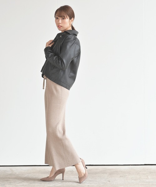 rps（アールピーエス）の「リブニットワイドパンツ（その他パンツ・レディース・ブラック/ベージュ系その他/キャメル/ベージュ系その他3・M）」の16枚目の写真