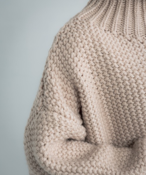 Libra Cue（リブラ キュー）の「Libra ローゲージルーズフィットニット（ニット/セーター・レディース・アイボリー/モカ/ブラック・FREE）」の20枚目の写真