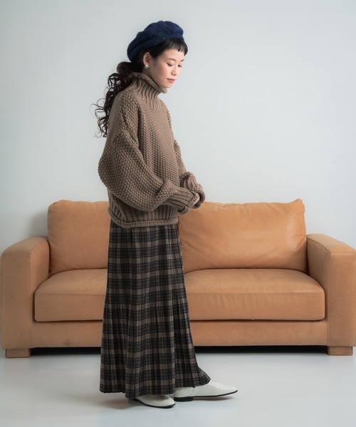 Libra Cue（リブラ キュー）の「Libra ローゲージルーズフィットニット（ニット/セーター・レディース・アイボリー/モカ/ブラック・FREE）」の15枚目の写真