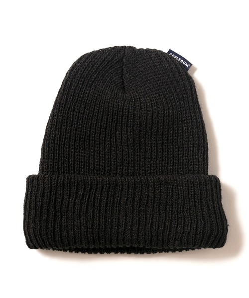APPLEBUM(アップルバム)の「Pis Knit Cap(ニットキャップ/ビーニー・メンズ・ブラック/ネイビー/オリーブ・FREE)」の1枚目の写真