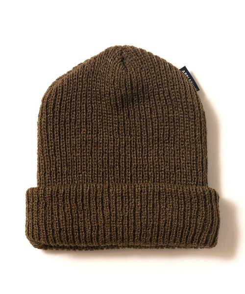 APPLEBUM(アップルバム)の「Pis Knit Cap(ニットキャップ/ビーニー・メンズ・ブラック/ネイビー/オリーブ・FREE)」の7枚目の写真