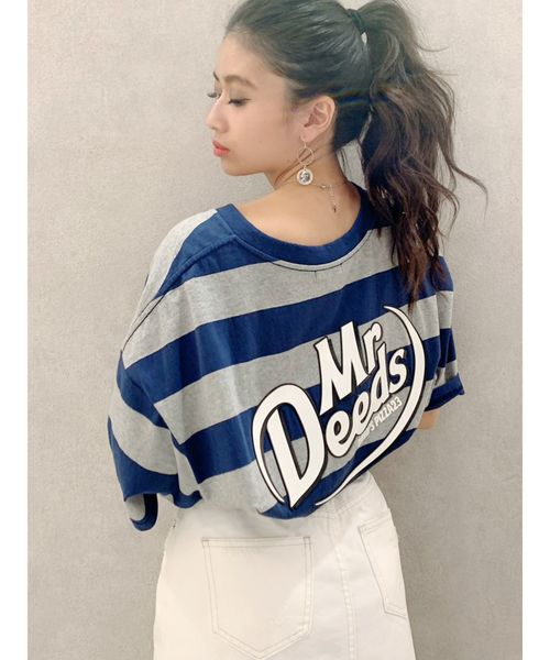 GYDA（ジェイダ）の「MrDeeds BIGTシャツ（Tシャツ/カットソー・レディース・その他/その他2/オフホワイト/チャコールグレー/グレー・FREE）」の14枚目の写真