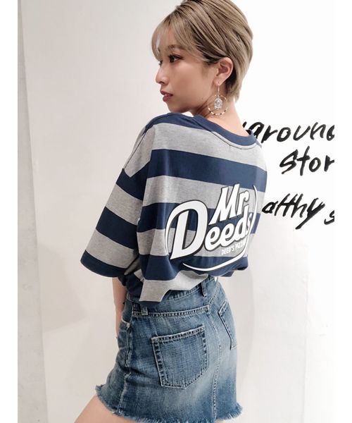 GYDA（ジェイダ）の「MrDeeds BIGTシャツ（Tシャツ/カットソー・レディース・その他/その他2/オフホワイト/チャコールグレー/グレー・FREE）」の21枚目の写真