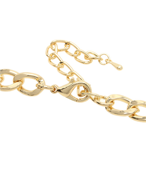 WEGO（ウィゴー）の「WEGO/スクエアビジューネックレス（ネックレス・レディース・ホワイト/ブラック/グリーン・FREE）」の7枚目の写真