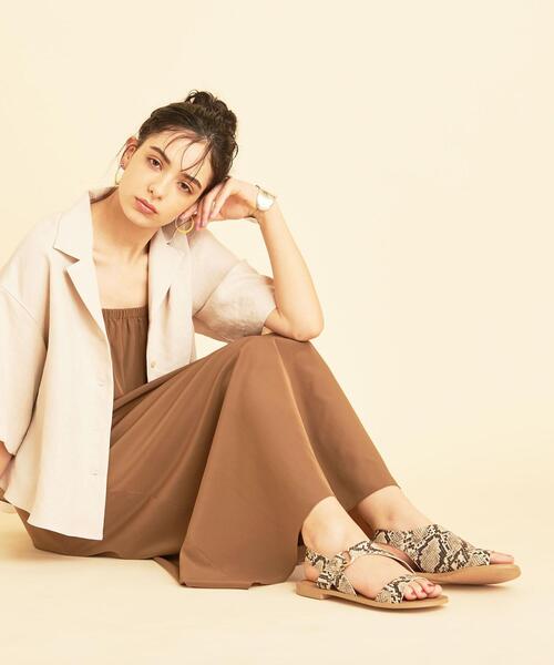 BEAUTY&YOUTH UNITED ARROWS（ビューティーアンドユースユナイテッドアローズ）の「BY サイドオープンバックストラップサンダル о（サンダル・レディース・ホワイト/ブラック/ダークブラウン/その他1・35h/36/36h/37/37h/38）」の5枚目の写真