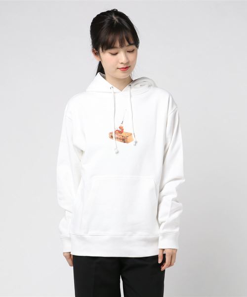 WEGO(ウィゴー)の「WEGO/【さぼうるコラボ】ナポリタンパーカー(パーカー・レディース・ホワイト/ネイビー・MEDIUM/LARGE)」の5枚目の写真