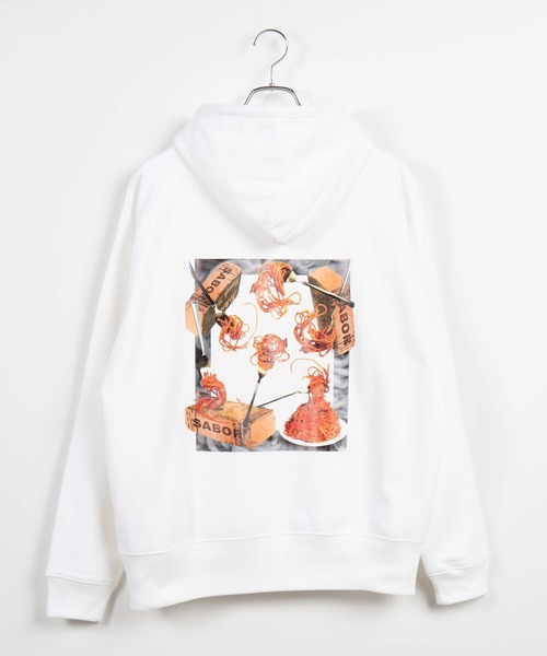 WEGO(ウィゴー)の「WEGO/【さぼうるコラボ】ナポリタンパーカー(パーカー・レディース・ホワイト/ネイビー・MEDIUM/LARGE)」の7枚目の写真
