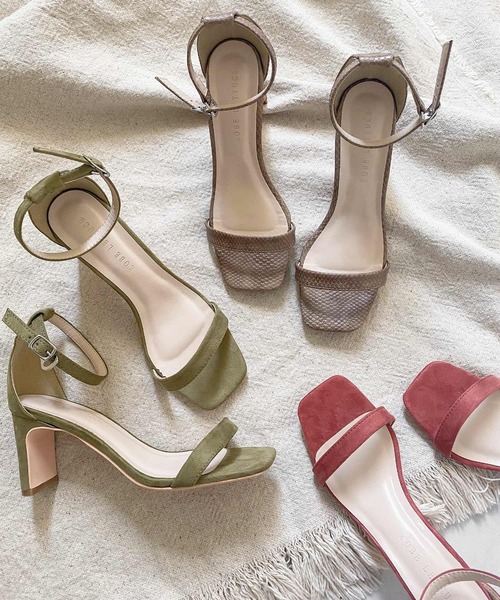 KOBE LETTUCE（コウベレタス）の「スリムヒールサンダル（サンダル・レディース・ホワイト/ブラック/カーキ/シルバー/その他/ピンク系その他・LL/S/M/L）」の4枚目の写真