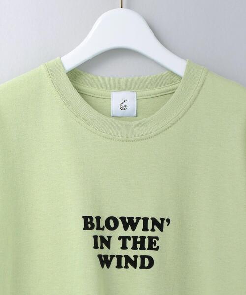 6（ロク）の「＜6(ROKU)＞BLOWIN IN THE WIND LOGO T-SHIRT/T