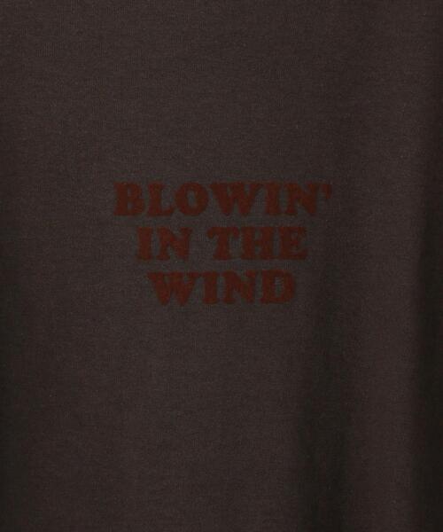 6(ロク)の「<6(ROKU)>BLOWIN IN THE WIND LOGO T-SHIRT/Tシャツ(Tシャツ/カットソー・レディース・ナチュラル/オリーブ/ダークブラウン・SMALL/MEDIUM)」の5枚目の写真