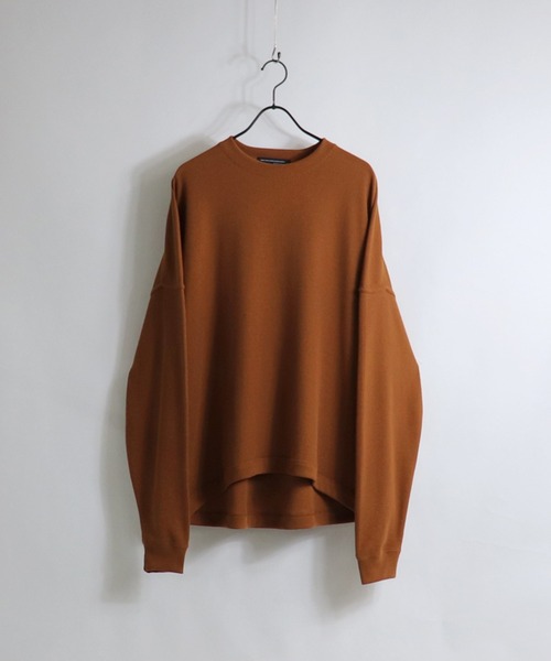 Confirm（コンファーム）の「Confirm / コンファーム モンスタービッグシルエットワッフルロンT（Tシャツ/カットソー・メンズ・ホワイト/ブラック/ベージュ/オレンジ・FREE）」の4枚目の写真