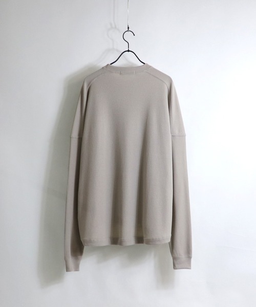 Confirm（コンファーム）の「Confirm / コンファーム モンスタービッグシルエットワッフルロンT（Tシャツ/カットソー・メンズ・ホワイト/ブラック/ベージュ/オレンジ・FREE）」の9枚目の写真