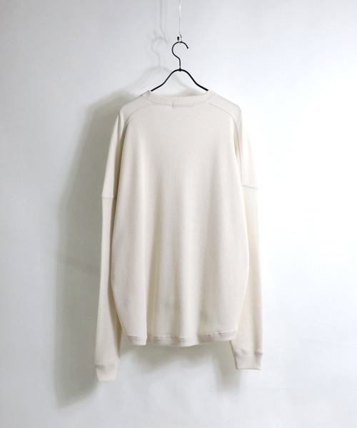Confirm（コンファーム）の「Confirm / コンファーム モンスタービッグシルエットワッフルロンT（Tシャツ/カットソー・メンズ・ホワイト/ブラック/ベージュ/オレンジ・FREE）」の8枚目の写真