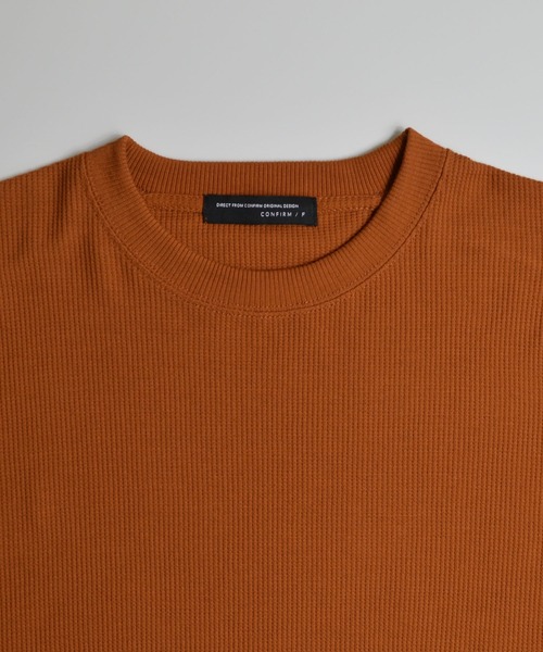 Confirm（コンファーム）の「Confirm / コンファーム モンスタービッグシルエットワッフルロンT（Tシャツ/カットソー・メンズ・ホワイト/ブラック/ベージュ/オレンジ・FREE）」の18枚目の写真