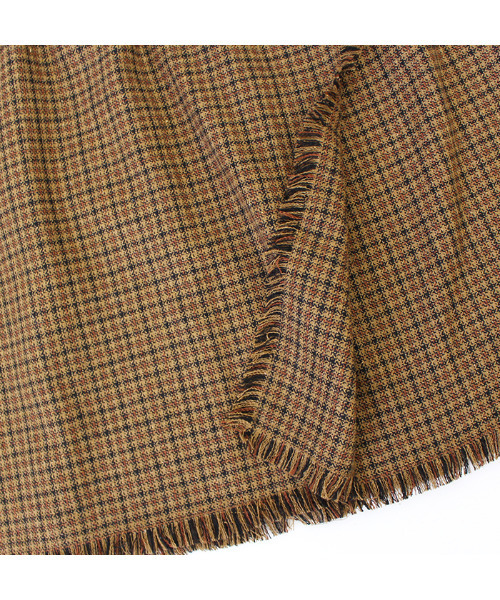 MODE ROBE（モードローブ）の「チェックフリンジラップスカート（スカート・レディース・ブラウン・FREE）」の12枚目の写真