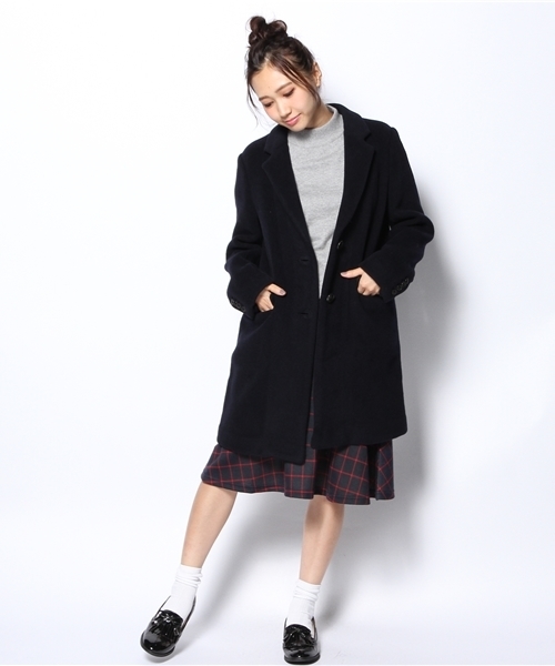 SHIPS for women(シップスフォーウィメン)の「PONTETOROTOチェスターコート(チェスターコート・レディース・ブラック/ベージュ系その他/ネイビー・38/36)」の16枚目の写真
