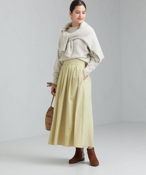 グリーンレーベルリラクシング FFC シアー ローン パネル スカート 38 M green label relaxing（グリーンレーベルリラクシング）の「FFC