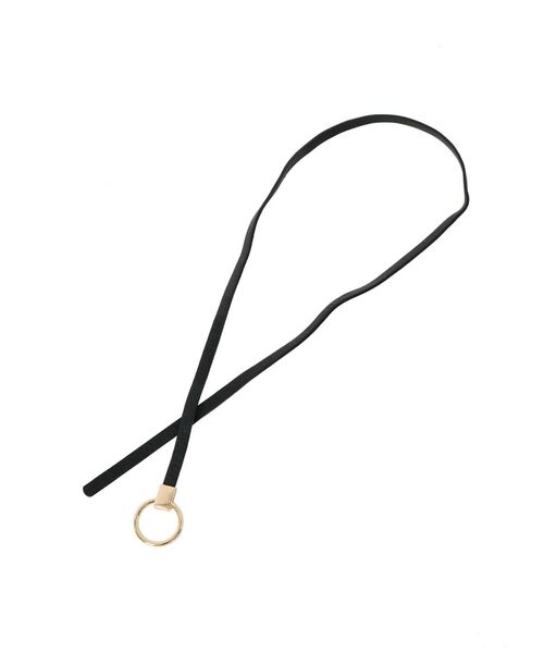 dazzlin（ダズリン）の「シンプルサークルカジュアルベルト（ベルト・レディース・ブラウン/ブラック・FREE）」の4枚目の写真