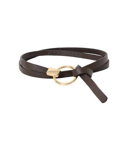 dazzlin（ダズリン）の「シンプルサークルカジュアルベルト（ベルト・レディース・ブラウン/ブラック・FREE）」の7枚目の写真