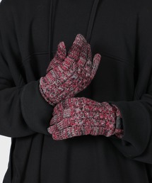 Vivienne Westwood ACCESSORIES（ヴィヴィアンウエストウッドアクセサリー）の「ニット＆レザー コンビグローブ【209986 574M】（手袋）」