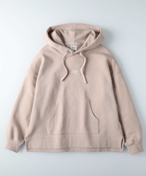 Lee（リー）の「【Lee】ワイドスリットパーカー（パーカー・レディース・ホワイト/ベージュ/ブルー・M/L）」の12枚目の写真