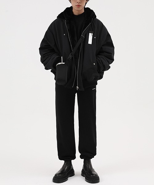 MASONPRINCE（メイソンプリンス）の「【MASONPRINCE】Reversible Boa Hooded Military Blouson WT0239（ミリタリージャケット・メンズ・ブラック・L/S/M）」の10枚目の写真