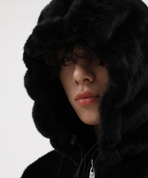 MASONPRINCE（メイソンプリンス）の「【MASONPRINCE】Reversible Boa Hooded Military Blouson WT0239（ミリタリージャケット・メンズ・ブラック・L/S/M）」の15枚目の写真