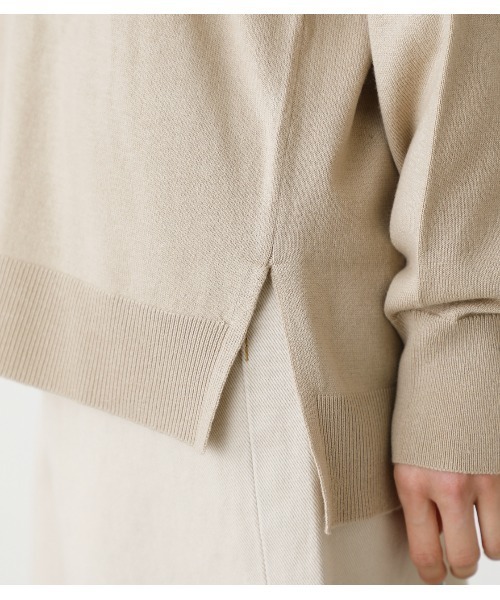 AZUL by moussy（アズールバイマウジー）の「SIDE SLIT V/N KNIT