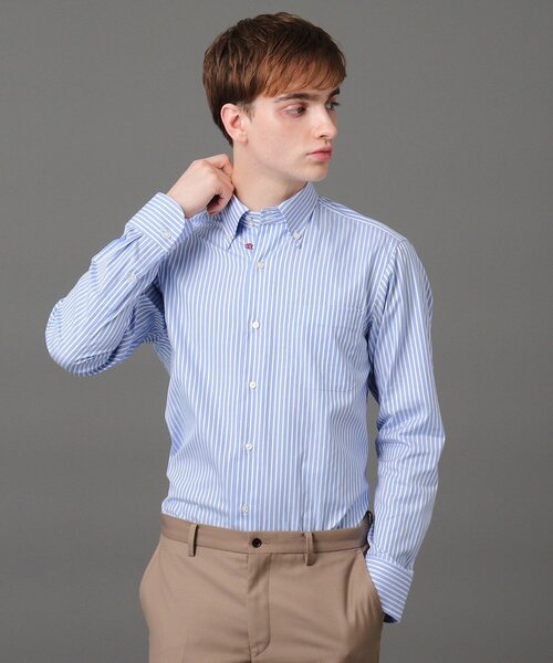 DRESSTERIOR(ドレステリア)の「BDストライプシャツ(ビジネスシャツ・メンズ・ブルー系2・40/38/39/41/37)」の7枚目の写真
