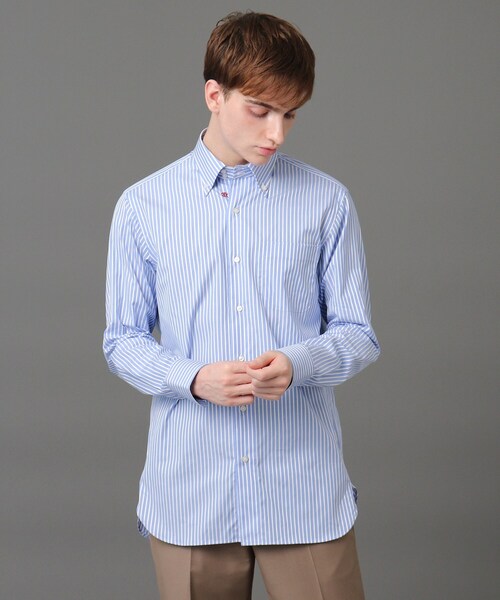 DRESSTERIOR(ドレステリア)の「BDストライプシャツ(ビジネスシャツ・メンズ・ブルー系2・40/38/39/41/37)」の12枚目の写真