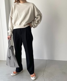 CANAL JEAN | via j(ヴィアジェイ) 裏毛コンパクトトレーナー(スウェット)