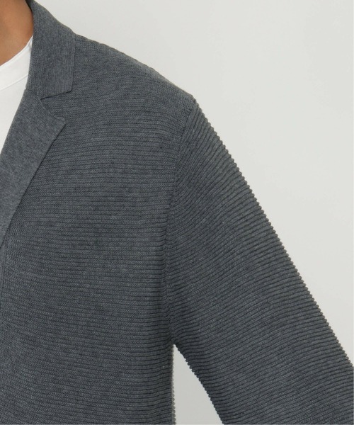 IKKA LOUNGE（イッカラウンジ）の「ニットジャケット（テーラードジャケット・メンズ・チャコールグレー/ブラック・S/L/XL/M）」の7枚目の写真