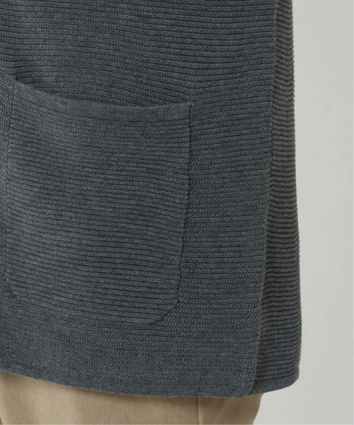 IKKA LOUNGE（イッカラウンジ）の「ニットジャケット（テーラードジャケット・メンズ・チャコールグレー/ブラック・S/L/XL/M）」の10枚目の写真